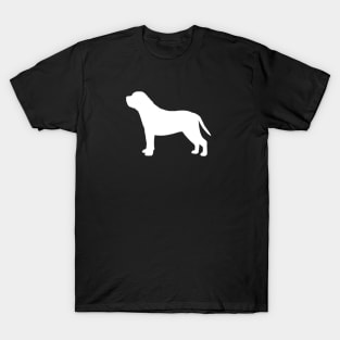 White Mastiff Silhouette T-Shirt